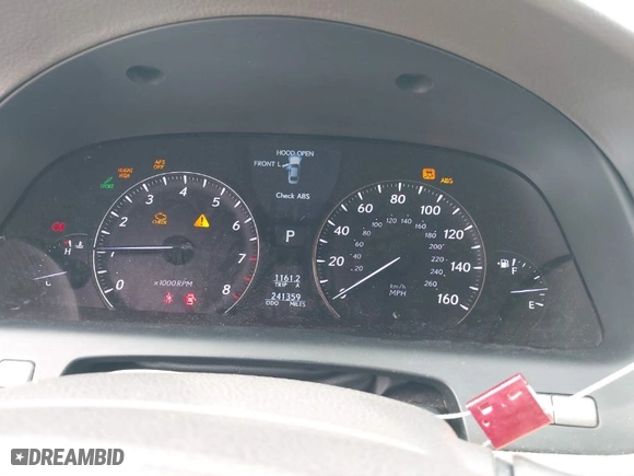 2007 Lexus LS 460 LWB with VIN JTHGL46F475000913, listed as a IAAI auction lot 41878241 with 241,359 mi miles. Bid and sale history available at carsss.com. Image 7.