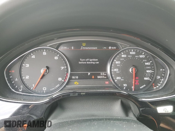 2017 Audi A8 z VIN WAU44AFD1HN009176, wystawiony jako Copart lot #57647675 z przebiegiem 94 317 mil mil oraz Szkoda całkowita • Salvage title. Historia ofert i sprzedaży dostępna na DreamBid. Obrazek 9.