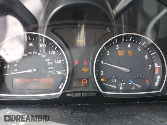2008 BMW X3 3.0si with VIN WBXPC93498WJ04698, listed as a Copart auction lot 48931815 with 188,684 mi miles and Salvage Title. Bid and sale history available at carsss.com. Image 9.