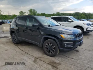 2019 Jeep Compass Sport with VIN 3C4NJDAB4KT683191, listed as a Copart auction lot 58890005 with 181,241 mi miles and Salvage title. Bid and sale history available at DreamBid. Image 4.