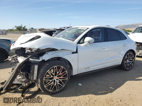 2023 Porsche Macan GTS with VIN WP1AF2A58PLB57985, listed as a Copart auction lot 60368535 with 25,849 mi miles and Salvage title. Bid and sale history available at DreamBid. Image 1.
