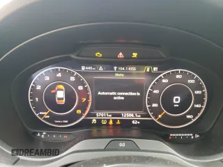 2018 Audi A3 Sedan Premium with VIN WAUB8GFF5J1090499, listed as a Copart auction lot 42452834 with 57,011 mi miles and Salvage Title. Bid and sale history available at carsss.com. Image 9.