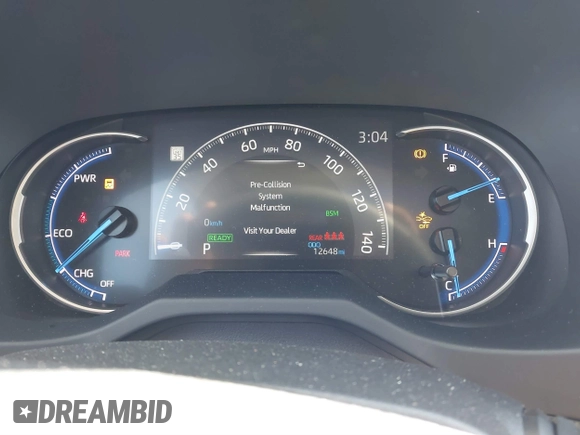 2024 Toyota RAV4 Hybrid XLE Premium with VIN JTMB6RFV8RD134274, listed as a IAAI auction lot 41846740 with 12,648 mi miles. Bid and sale history available at carsss.com. Image 7.