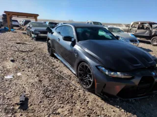 2025 BMW M4 Competition xDrive with VIN WBS33HK00SCS80612, listed as a Copart auction lot 50630295 with 8,666 mi miles and Salvage Title. Bid and sale history available at carsss.com. Image 13.