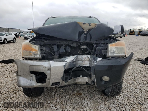 2013 Nissan Titan Pro-4X with VIN 1N6BA0ECXDN313300, listed as a Copart auction lot 46987125 with 174,432 mi miles and Salvage title. Bid and sale history available at DreamBid. Image 5.