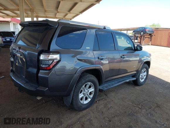 2018 Toyota 4Runner SR5 with VIN JTEBU5JR0J5516950, listed as a IAAI auction lot 42666217 with 75,729 mi miles and . Bid and sale history available at DreamBid. Image 4.