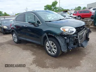 2016 FIAT 500X Lounge with VIN ZFBCFYDT3GP393494, listed as a IAAI auction lot 42208957 with 93,462 mi miles and . Bid and sale history available at DreamBid. Image 1.