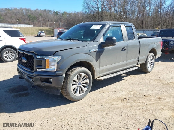 2018 Ford F-150 XL with VIN 1FTEX1EP7JFB50666, listed as a IAAI auction lot 41693673 with 149,570 mi miles. Bid and sale history available at carsss.com. Image 17.