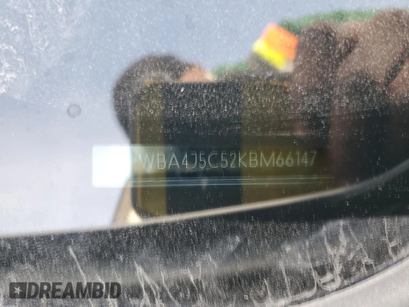 2019 BMW 4 Series 440i with VIN WBA4J5C52KBM66147, listed as a Copart auction lot 47251035 with 59,097 mi miles and Salvage title. Bid and sale history available at DreamBid. Image 12.