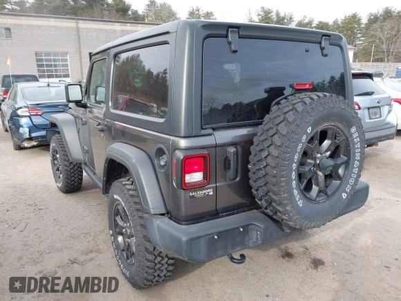 2021 Jeep Wrangler Sport S with VIN 1C4GJXAN4MW728521, listed as a IAAI auction lot 41253170 with 11,368 mi miles and . Bid and sale history available at DreamBid. Image 3.