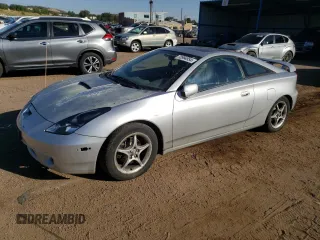 2000 Toyota Celica GTS with VIN JTDDY32T3Y0027725, listed as a Copart auction lot 73994954 with 187,042 mi miles and Salvage Title. Bid and sale history available at carsss.com. Image 1.