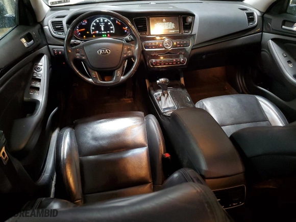 2014 Kia Cadenza Premium with VIN KNALN4D79E5139743, listed as a Copart auction lot 43847685 with 77,521 mi miles and Salvage Title. Bid and sale history available at carsss.com. Image 8.
