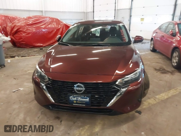 2024 Nissan Sentra SV with VIN 3N1AB8CV8RY343682, listed as a IAAI auction lot 41679896 with 3,109 mi miles. Bid and sale history available at carsss.com. Image 12.