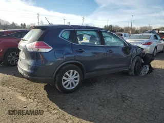 2016 Nissan Rogue SV with VIN KNMAT2MV7GP711922, listed as a Copart auction lot 42091335 with Not Provided miles and Salvage Title. Bid and sale history available at DreamBid. Image 3.