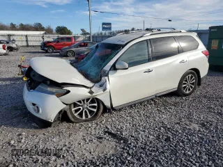 2015 Nissan Pathfinder SV with VIN 5N1AR2MN9FC722484, listed as a Copart auction lot 48152865 with 158,445 mi miles and Salvage Title. Bid and sale history available at carsss.com. Image 1.