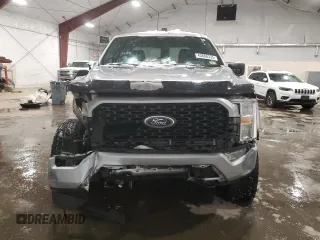 2021 Ford F-150 XL with VIN 1FTEW1EP4MFA06600, listed as a Copart auction lot 43686335 with 56,743 mi miles and Salvage Title. Bid and sale history available at carsss.com. Image 5.