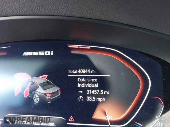 2021 BMW 5 Series M550i xDrive z VIN WBA13BK04MCF86288, wystawiony jako IAAI lot #41949946 z przebiegiem 40 944 mil mil oraz . Historia ofert i sprzedaży dostępna na DreamBid. Obrazek 15.