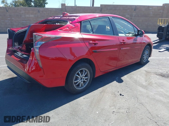 2016 Toyota Prius Four with VIN JTDKARFUXG3523023, listed as a IAAI auction lot 41754221 with 74,988 mi miles. Bid and sale history available at carsss.com. Image 4.