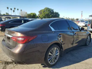 2018 Infiniti Q50 3.0t LUXE with VIN JN1EV7AP7JM359712, listed as a Copart auction lot 48926325 with 81,487 mi miles and Salvage Title. Bid and sale history available at carsss.com. Image 3.