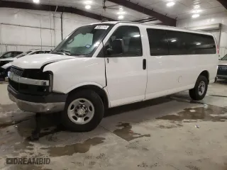 2017 Chevrolet Express Passenger LT with VIN 1GAZGPFG9H1139784, listed as a Copart auction lot 76957113 with 171,524 mi miles and Salvage Title. Bid and sale history available at carsss.com. Image 1.