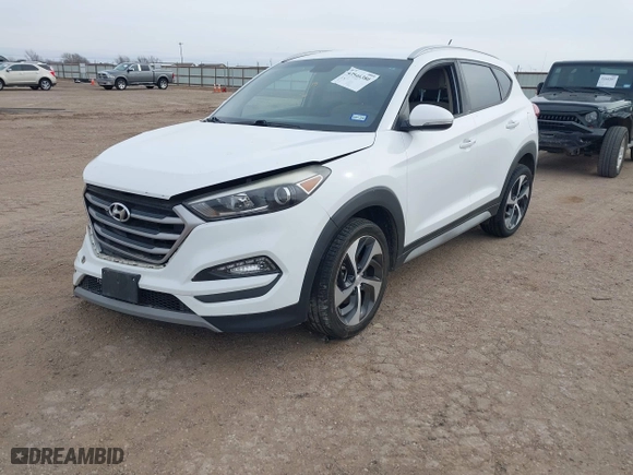 2017 Hyundai Tucson Value with VIN KM8J33A22HU493631, listed as a IAAI auction lot 41546380 with 1 mi miles. Bid and sale history available at carsss.com. Image 16.