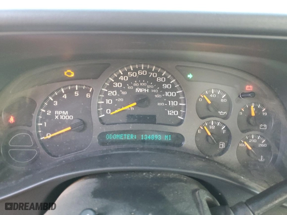 2003 Chevrolet Silverado 1500 Work Truck with VIN 2GCEC19X431123182, listed as a Copart auction lot 82478094 with 134,893 mi miles and Salvage Title. Bid and sale history available at carsss.com. Image 9.