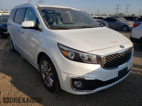 2016 Kia Sedona SX-L with VIN KNDME5C16G6132479, listed as a Copart auction lot 66781744 with 116,663 mi miles and Salvage Title. Bid and sale history available at carsss.com. Image 4.