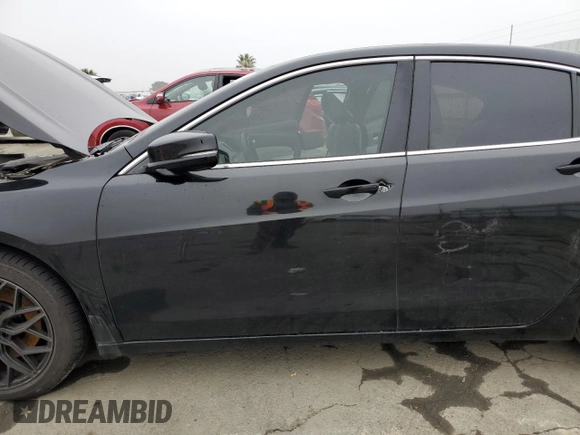 2015 Acura TLX V6 Advance with VIN 19UUB2F7XFA004587, listed as a Copart auction lot 86142474 with 0 mi miles and Salvage Title. Bid and sale history available at carsss.com. Image 7.
