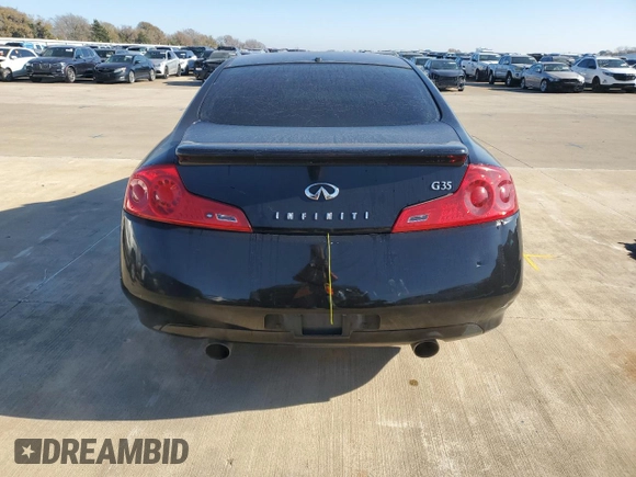 2007 Infiniti G35 Coupe with VIN JNKCV54E87M908571, listed as a Copart auction lot 77526174 with 0 mi miles and Salvage Title. Bid and sale history available at carsss.com. Image 6.