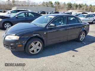 2007 Audi A4 2.0T with VIN WAUDF78E37A276361, listed as a Copart auction lot 50589195 with 224,634 mi miles and Salvage title. Bid and sale history available at DreamBid. Image 1.