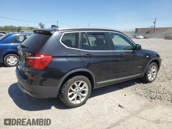 2013 BMW X3 xDrive28i with VIN 5UXWX9C52D0D01605, listed as a Copart auction lot 55208845 with 111,215 mi miles and Clean Title. Bid and sale history available at carsss.com. Image 3.