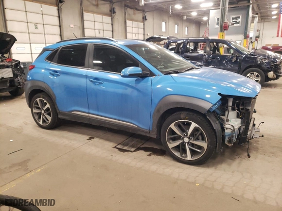 2018 Hyundai Kona Ultimate with VIN KM8K5CA57JU064659, listed as a Copart auction lot 82434424 with 128,659 mi miles and Salvage Title. Bid and sale history available at carsss.com. Image 4.