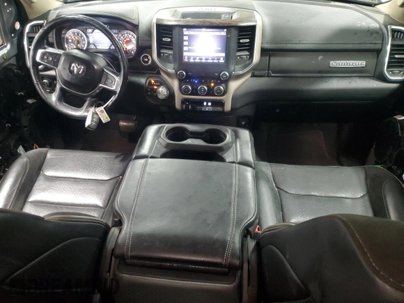 2019 Ram 1500 Laramie with VIN 1C6SRFDT2KN795605, listed as a Copart auction lot 88494875 with 156,046 mi miles and Salvage Title. Bid and sale history available at carsss.com. Image 8.