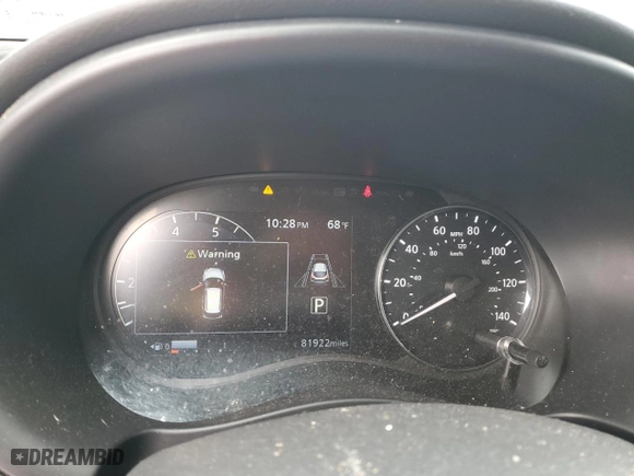 2022 Nissan Kicks SV with VIN 3N1CP5CV6NL485691, listed as a Copart auction lot 46884705 with 81,922 mi miles and Salvage Title. Bid and sale history available at carsss.com. Image 9.