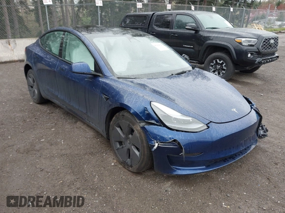 2023 Tesla Model 3 Long Range with VIN 5YJ3E1EB5PF704463, listed as a IAAI auction lot 41916627 with 14,305 mi miles and . Bid and sale history available at DreamBid. Image 1.