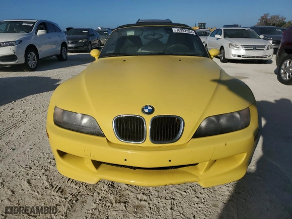 1999 BMW Z3 3.2L with VIN WBSCK9335XLC88054, listed as a Copart auction lot 76987034 with 0 mi miles and Salvage Title. Bid and sale history available at carsss.com. Image 5.
