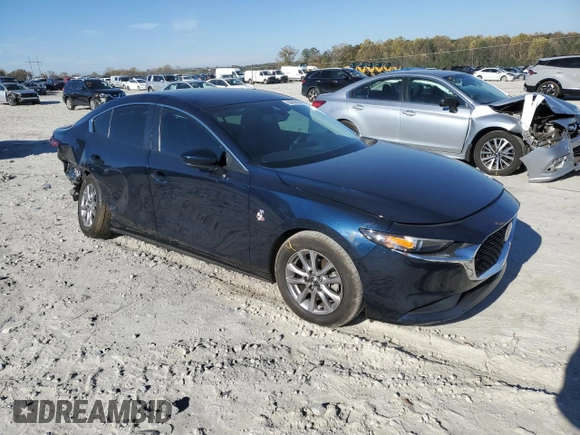 2021 Mazda 3 S with VIN 3MZBPAAL6MM254248, listed as a Copart auction lot 80658484 with 46,838 mi miles and Salvage title. Bid and sale history available at DreamBid. Image 4.