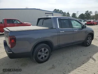 2020 Honda Ridgeline RTL-E with VIN 5FPYK3F73LB004981, listed as a Copart auction lot 50345285 with 76,547 mi miles and Salvage Title. Bid and sale history available at carsss.com. Image 3.