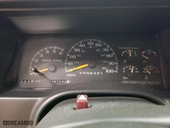 1999 Chevrolet Tahoe Z71 with VIN 1GNEK13R8XJ476282, listed as a Copart auction lot 48573705 with 207,260 mi miles and Salvage Title. Bid and sale history available at carsss.com. Image 9.
