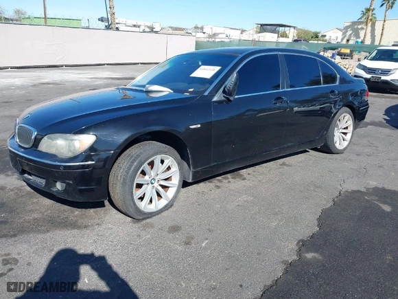 2007 BMW 7 Series 750Li with VIN WBAHN83537DT70322, listed as a IAAI auction lot 41842120 with 166,465 mi miles. Bid and sale history available at carsss.com. Image 2.