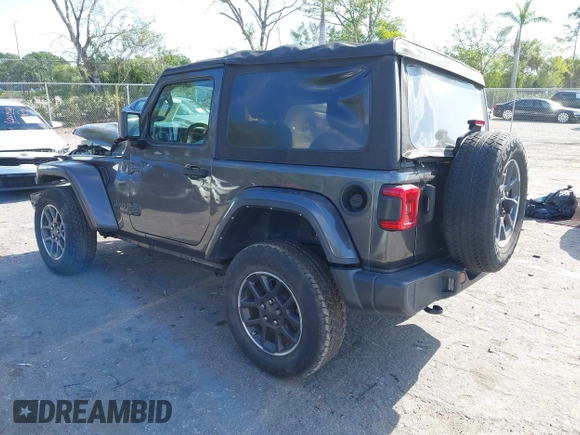 2021 Jeep Wrangler Sport S with VIN 1C4GJXAN7MW691190, listed as a IAAI auction lot 42028528 with 24,207 mi miles and . Bid and sale history available at DreamBid. Image 3.