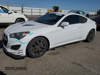 2013 Hyundai Genesis Coupe Premium with VIN KMHHT6KD1DU112958, listed as a Copart auction lot 58585695 with 147,552 mi miles and Salvage title. Bid and sale history available at DreamBid. Image 1.