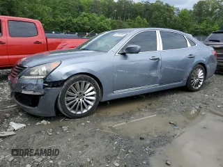 2014 Hyundai Equus Signature with VIN KMHGH4JH1EU081184, listed as a Copart auction lot 57845265 with 79,518 mi miles and Salvage title. Bid and sale history available at DreamBid. Image 1.