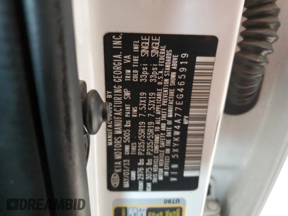 2014 Kia Sorento SX Limited with VIN 5XYKW4A77EG465919, listed as a Copart auction lot 44125355 with 193,544 mi miles and Salvage Title. Bid and sale history available at carsss.com. Image 14.