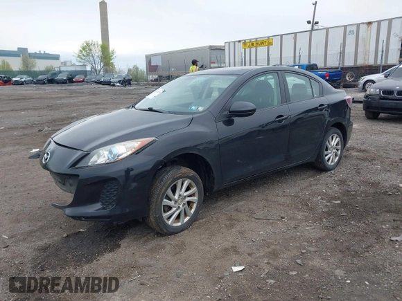 2012 Mazda Mazda3 i Touring with VIN JM1BL1V84C1698504, listed as a IAAI auction lot 42039726 with Not Provided miles. Bid and sale history available at carsss.com. Image 16.