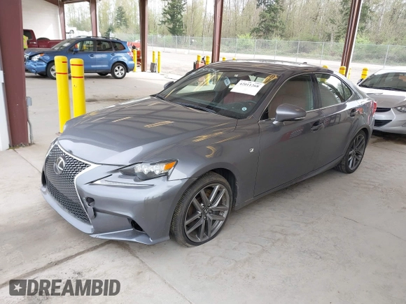 2014 Lexus IS 350 with VIN JTHBE1D23E5012471, listed as a IAAI auction lot 42011268 with 76,188 mi miles. Bid and sale history available at carsss.com. Image 16.