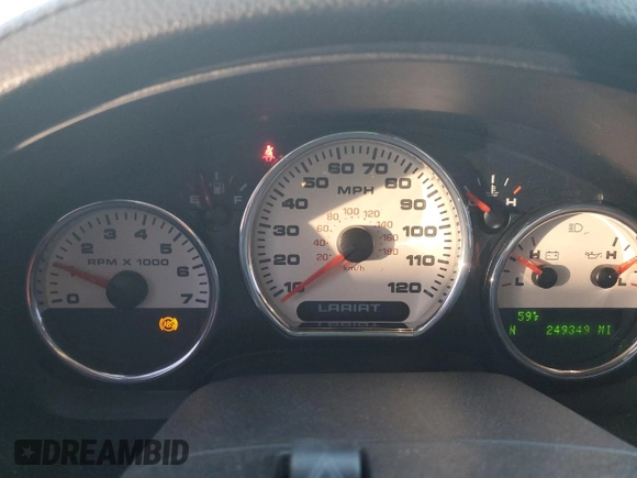 2005 Ford F-150 XLT with VIN 1FTRX12515FB28205, listed as a Copart auction lot 82707324 with 249,349 mi miles and Salvage Title. Bid and sale history available at carsss.com. Image 9.