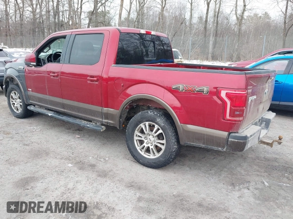 2015 Ford F-150 XLT with VIN 1FTEW1EP0FKE95314, listed as a IAAI auction lot 41471793 with 107,715 mi miles. Bid and sale history available at carsss.com. Image 3.