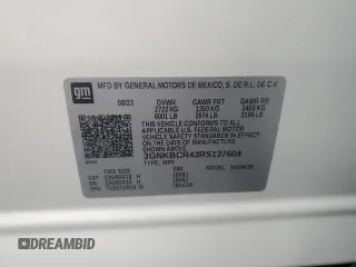 2024 Chevrolet Blazer LT z VIN 3GNKBCR43RS137604, wystawiony jako Copart lot #48540695 z przebiegiem 4 982 mil mil oraz Nie do naprawy • Non repairable. Historia ofert i sprzedaży dostępna na DreamBid. Obrazek 15.