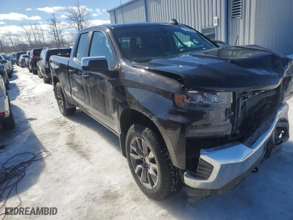 2019 Chevrolet Silverado 1500 LT with VIN 1GCRYDED6KZ242616, listed as a Copart auction lot 46619455 with 87,677 mi miles and Salvage Title. Bid and sale history available at carsss.com. Image 4.